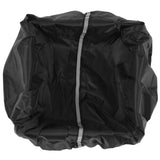 Bike Basket Cover Black Snow Defence Waterproof Dustproof Lightweight Reflect Light Bike Basket Liner - Front View