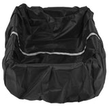 Bike Basket Cover Black Snow Defence Waterproof Dustproof Lightweight Reflect Light Bike Basket Liner - Side View