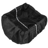Bike Basket Cover Black Snow Defence Waterproof Dustproof Lightweight Reflect Light Bike Basket Liner - 45-Degree Angle
