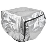Bike Basket Cover Black Snow Defence Waterproof Dustproof Lightweight Reflect Light Bike Basket Liner