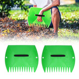 Gardenised Pair of Leaf Scoops Easy to Clean Save Time Leaf Scoops Hand Rakes for Garden and Yard