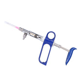 2ml Livestock Syringe Injector Continuous Adjustable Animal Injector for Cattle Sheep Pig Goat - Side View