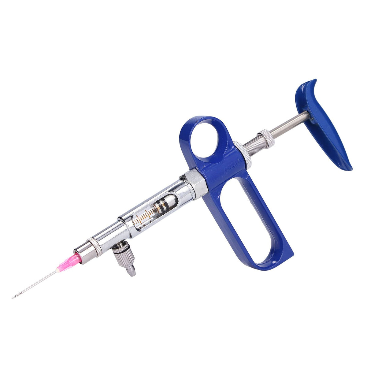 2ml Livestock Syringe Injector Continuous Adjustable Animal Injector for Cattle Sheep Pig Goat