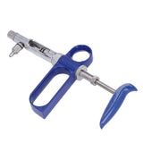 2ml Livestock Syringe Injector Continuous Adjustable Animal Injector for Cattle Sheep Pig Goat