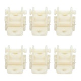 15pcs Greenhouses Pulley Plastic White Durable Ventilator Pulley Wheel for Agriculture Livestock Farms Greenhouses - Front View