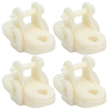 15pcs Greenhouses Pulley Plastic White Durable Ventilator Pulley Wheel for Agriculture Livestock Farms Greenhouses