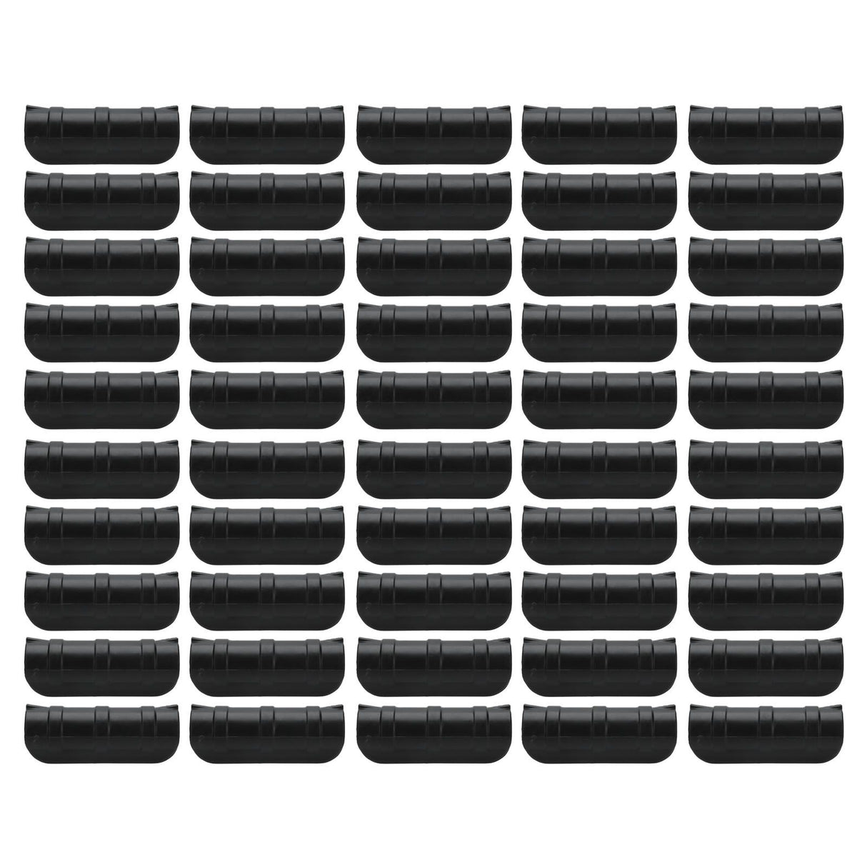 50PCS 10cm Greenhouse Film Clamp Heat Resistant Tube Clip Gardening Frame Pipe Clip for GardenBlack
