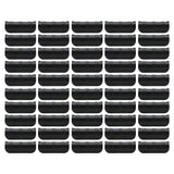50PCS 10cm Greenhouse Film Clamp Heat Resistant Tube Clip Gardening Frame Pipe Clip for GardenBlack