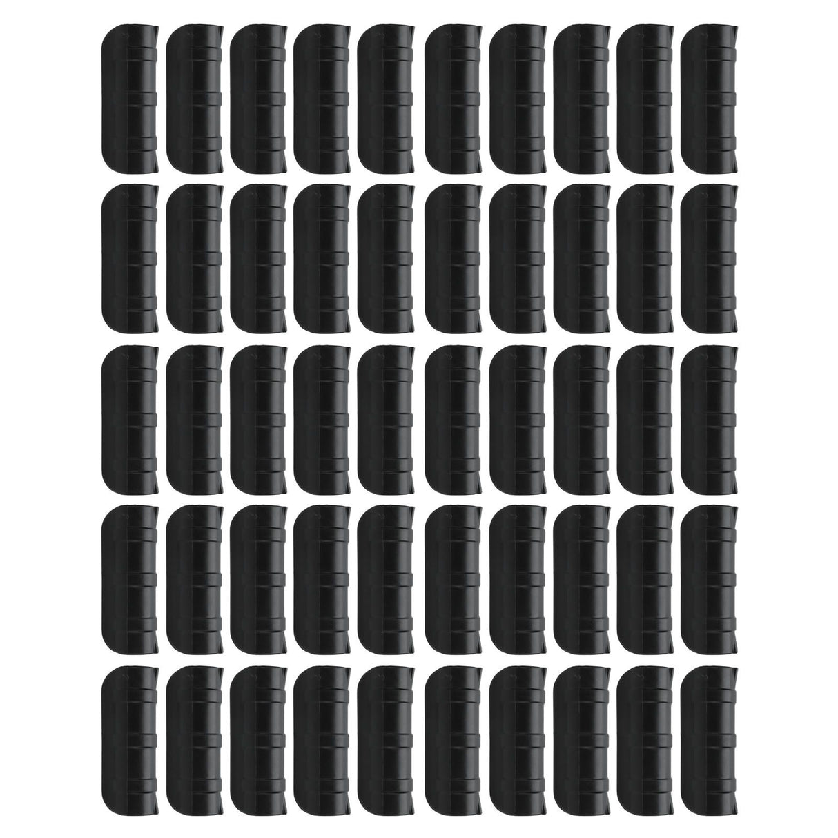 50PCS 10cm Greenhouse Film Clamp Heat Resistant Tube Clip Gardening Frame Pipe Clip for GardenBlack