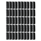 50PCS 10cm Greenhouse Film Clamp Heat Resistant Tube Clip Gardening Frame Pipe Clip for GardenBlack - Top-Down View