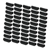50PCS 10cm Greenhouse Film Clamp Heat Resistant Tube Clip Gardening Frame Pipe Clip for GardenBlack - Rear View