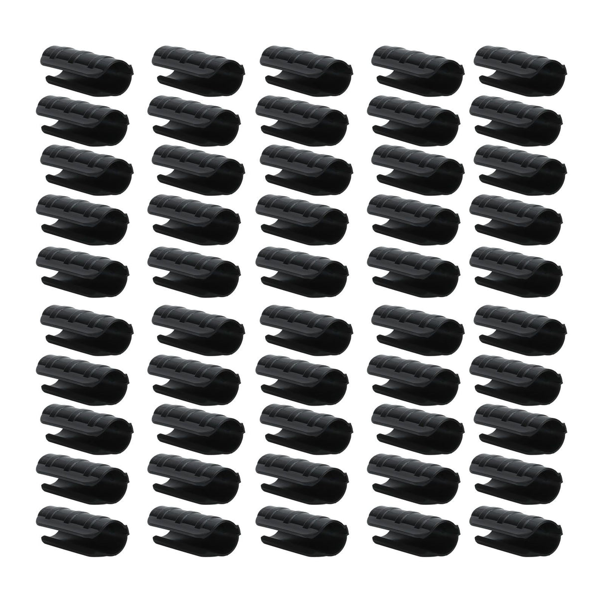 50PCS 10cm Greenhouse Film Clamp Heat Resistant Tube Clip Gardening Frame Pipe Clip for GardenBlack