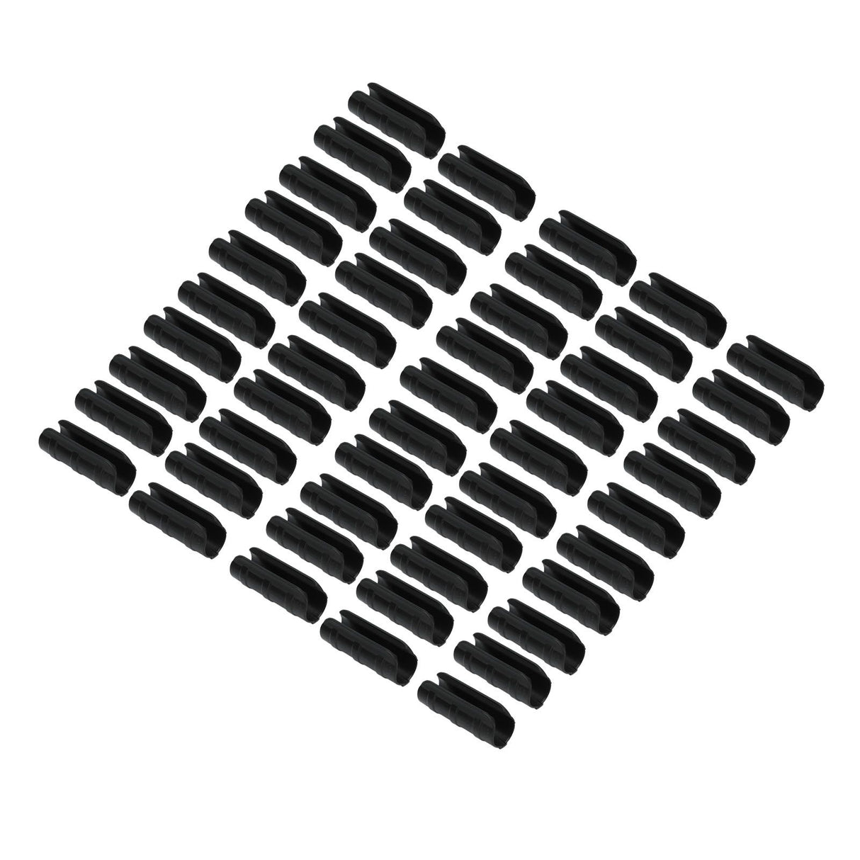 50PCS 10cm Greenhouse Film Clamp Heat Resistant Tube Clip Gardening Frame Pipe Clip for GardenBlack