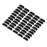 50PCS 10cm Greenhouse Film Clamp Heat Resistant Tube Clip Gardening Frame Pipe Clip for GardenBlack - Low Angle