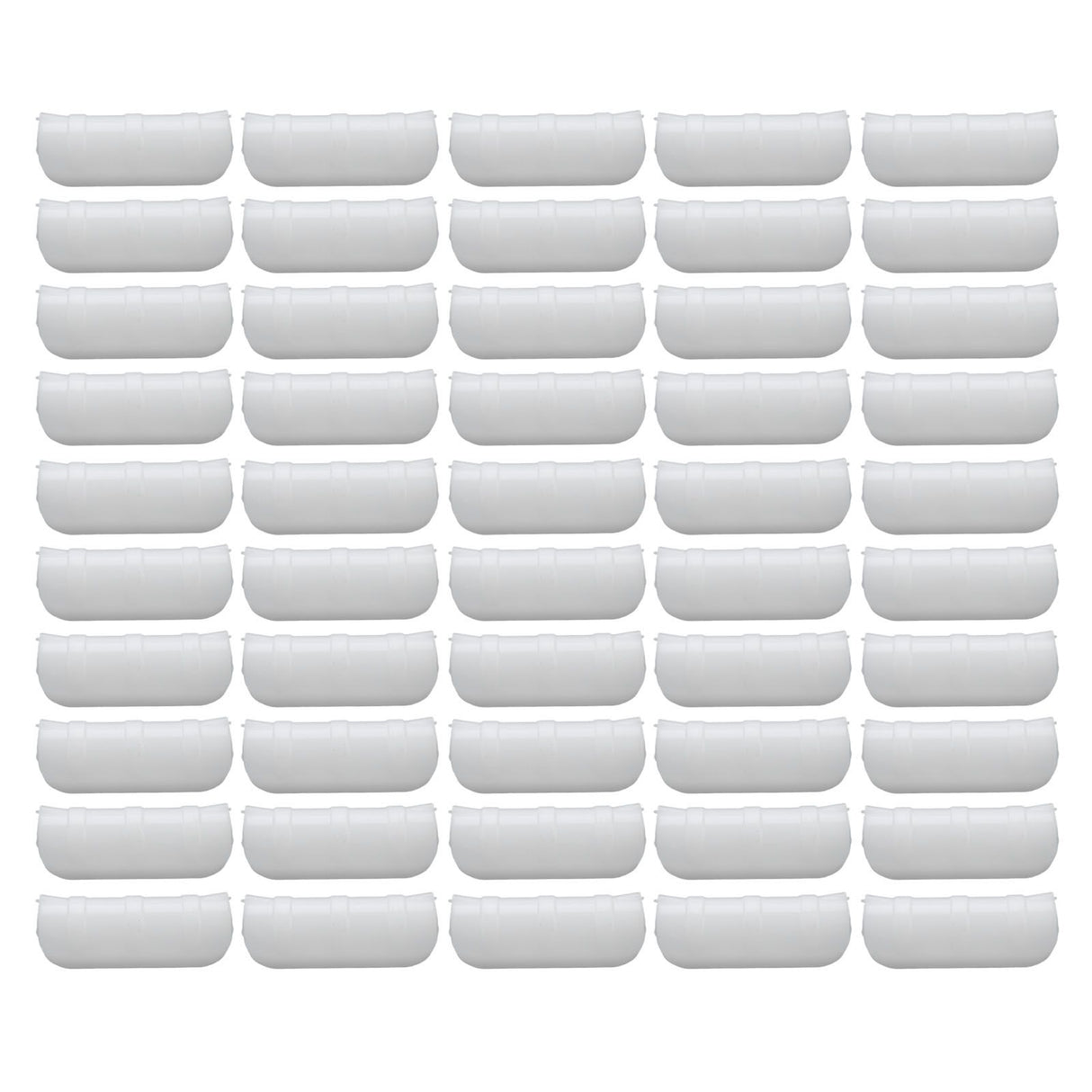 50PCS 10cm Greenhouse Film Clamp Heat Resistant Tube Clip Gardening Frame Pipe Clip for GardenWhite