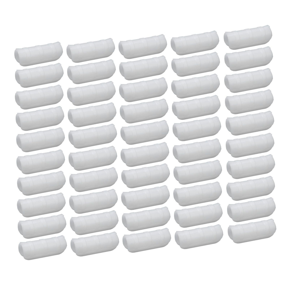 50PCS 10cm Greenhouse Film Clamp Heat Resistant Tube Clip Gardening Frame Pipe Clip for GardenWhite
