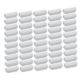 50PCS 10cm Greenhouse Film Clamp Heat Resistant Tube Clip Gardening Frame Pipe Clip for GardenWhite - Front View