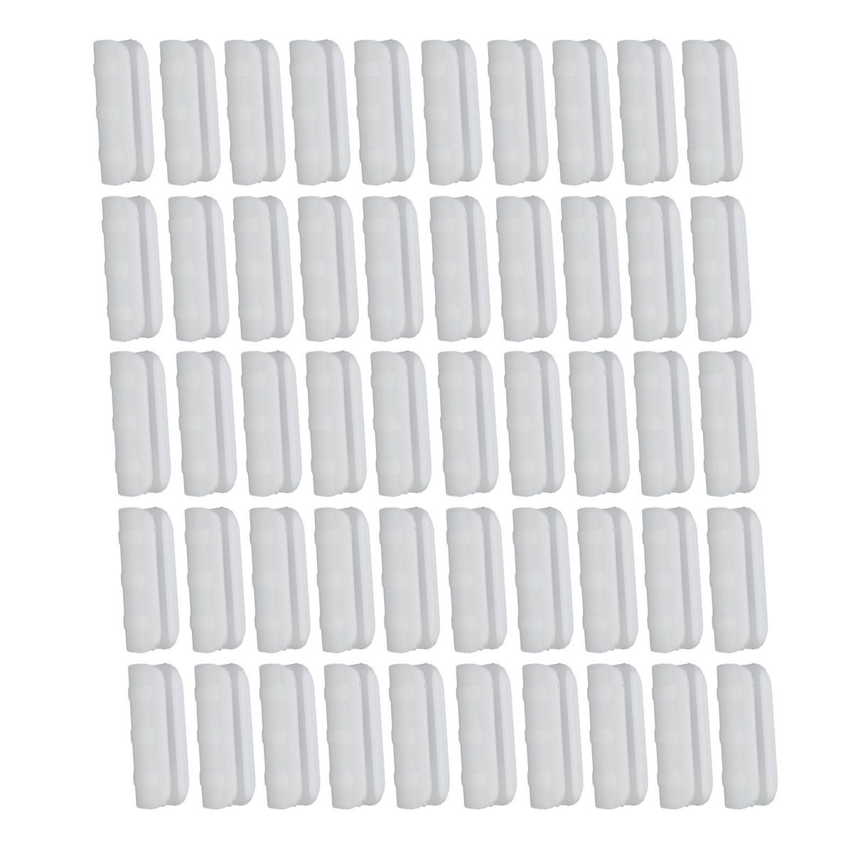 50PCS 10cm Greenhouse Film Clamp Heat Resistant Tube Clip Gardening Frame Pipe Clip for GardenWhite