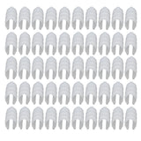 50PCS 10cm Greenhouse Film Clamp Heat Resistant Tube Clip Gardening Frame Pipe Clip for GardenWhite