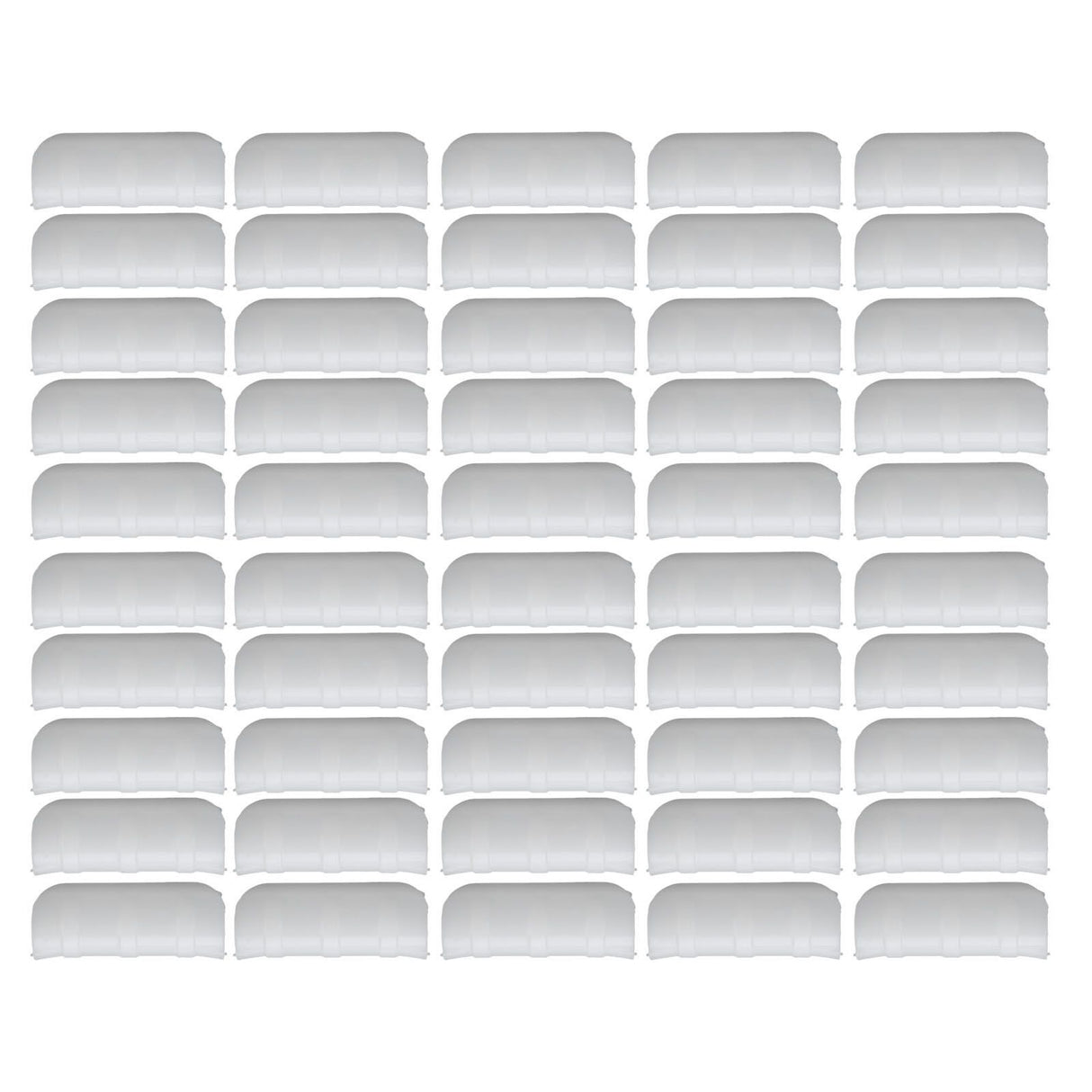 50PCS 10cm Greenhouse Film Clamp Heat Resistant Tube Clip Gardening Frame Pipe Clip for GardenWhite