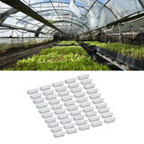 50PCS 10cm Greenhouse Film Clamp Heat Resistant Tube Clip Gardening Frame Pipe Clip for GardenWhite - Extra Image