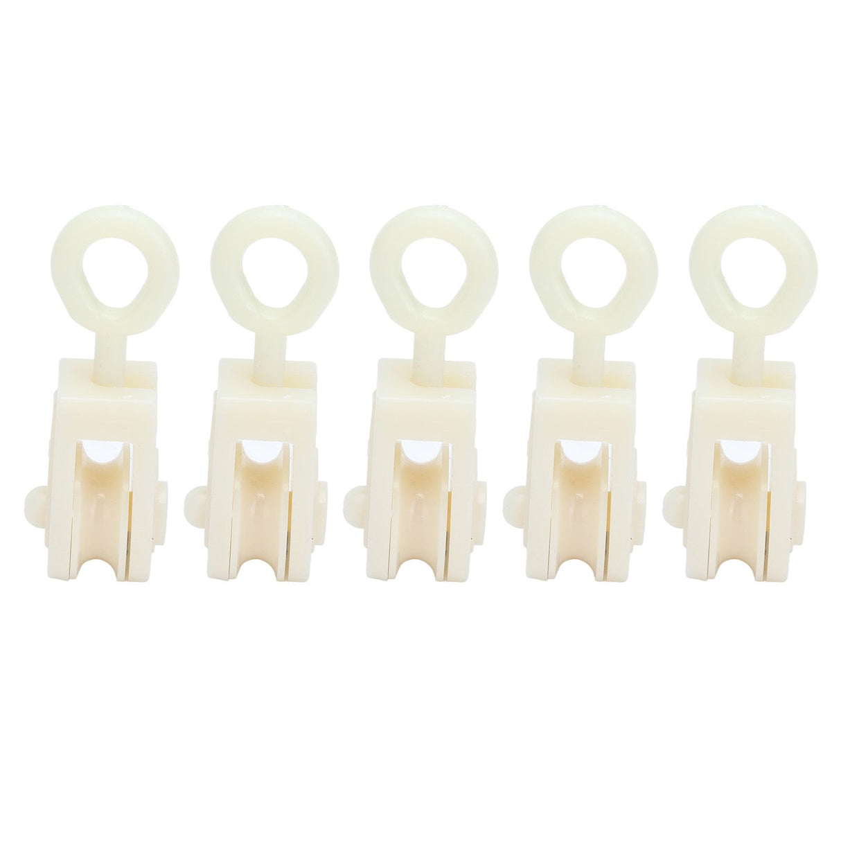 25pcs Livestock Fixed Pulley Plastic Greenhouse Pulley Accessories for Most Chicken Houses Farm