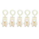 25pcs Livestock Fixed Pulley Plastic Greenhouse Pulley Accessories for Most Chicken Houses Farm - Front View