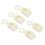 25pcs Livestock Fixed Pulley Plastic Greenhouse Pulley Accessories for Most Chicken Houses Farm