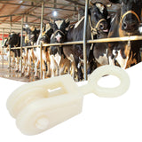 25pcs Livestock Fixed Pulley Plastic Greenhouse Pulley Accessories for Most Chicken Houses Farm