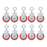 10pcs Waterline Fixed Pulley Medium Metal Automatic Poultry Products for Livestock Farm Chicken House - Front View