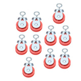 10pcs Waterline Fixed Pulley Medium Metal Automatic Poultry Products for Livestock Farm Chicken House - Side View