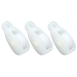25pcs Plastic Breeding Pulleys Automatic Wire Towing Wheels for Agriculture Greenhouse - Close-Up Angle