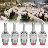 5Pcs Automatic Pig Waterer Safety Health Water Saving Clean Water Simple Structure Pig Water Nipple for Pig House