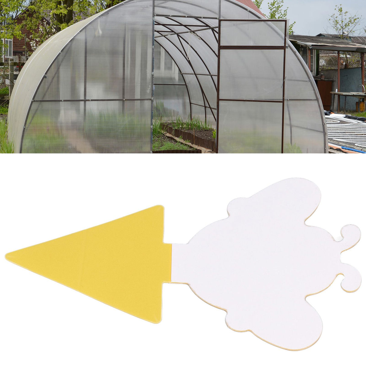 50Pcs Fungus Gnat Killer Effectively Catch Insects Strong Stickiness Easy to Use Insect Catching Board for GreenhouseBee
