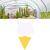 50Pcs Fungus Gnat Killer Effectively Catch Insects Strong Stickiness Easy to Use Insect Catching Board for GreenhouseRabbits Head