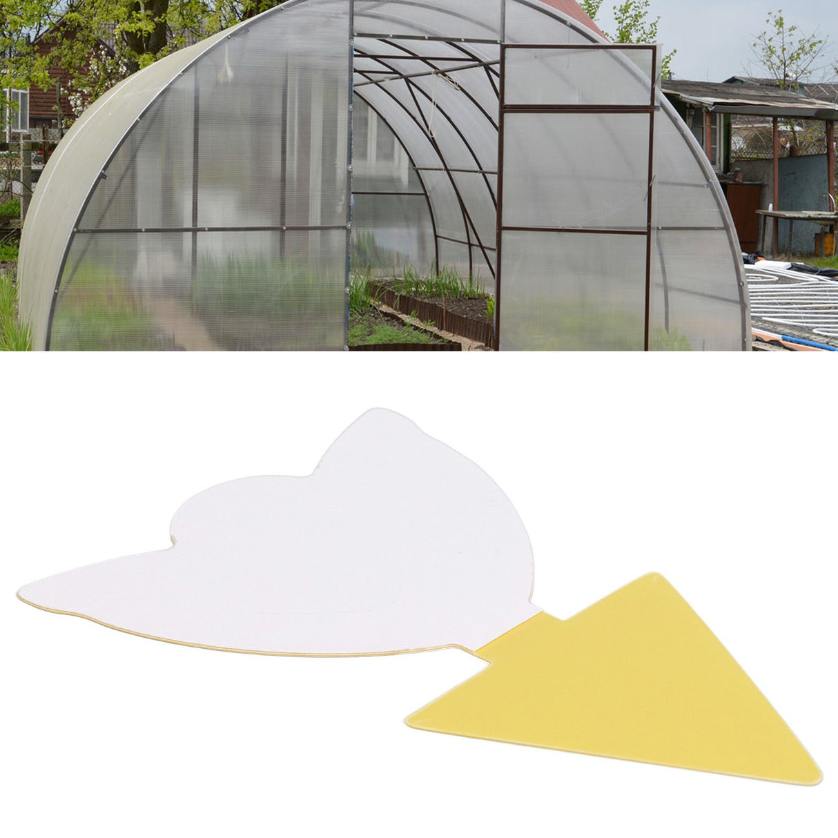 50Pcs Fungus Gnat Killer Effectively Catch Insects Strong Stickiness Easy to Use Insect Catching Board for GreenhouseTulips