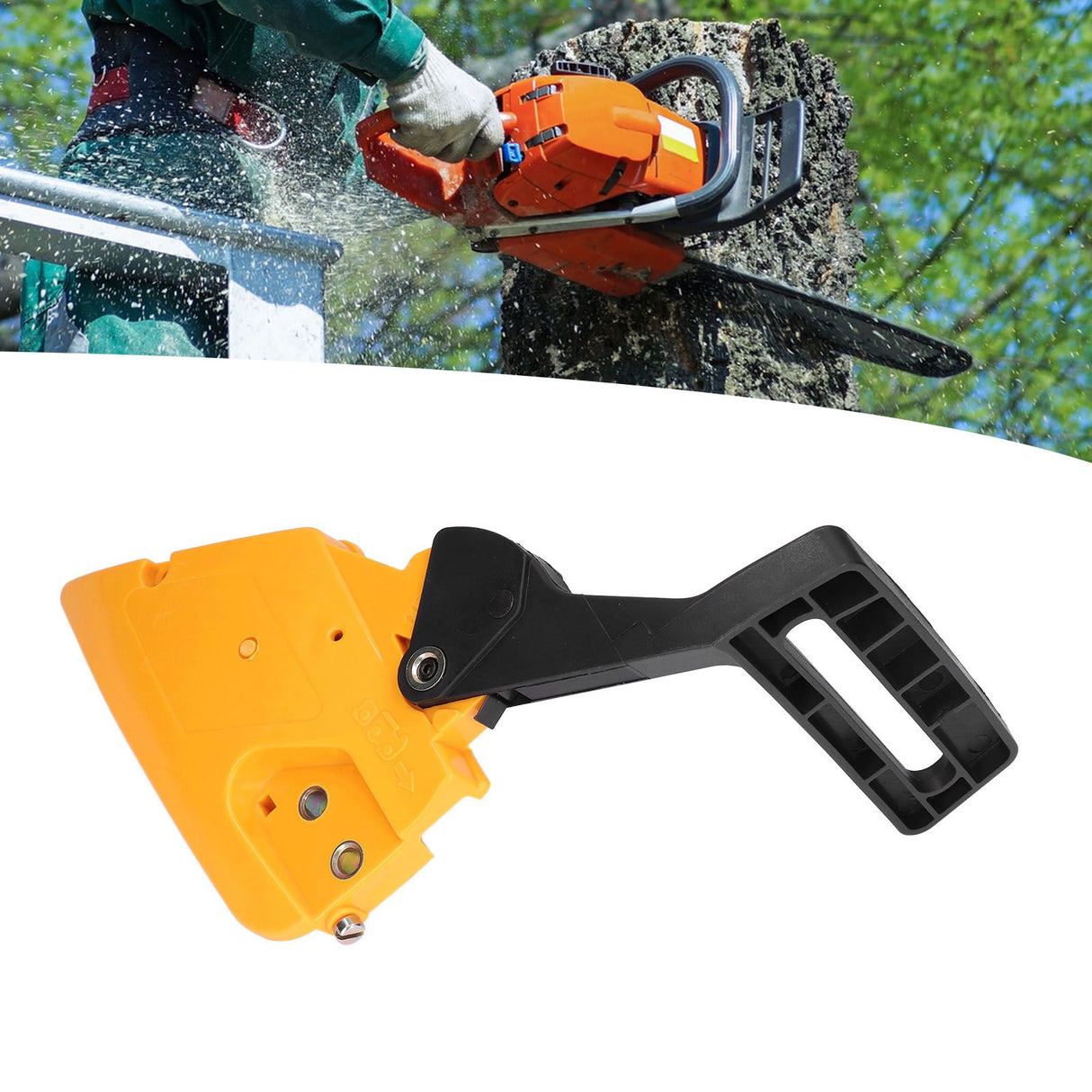 Chainsaw Handle Assembly Handle Clutch Cover Replacement Electric Saw Accessories for Partner 350 351 370 371 390 420