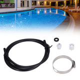 Chlorinator Feeder Connection Pack with Nut Gasket Clamp Tubing for HAYWARD CL200 CL220 Parts