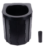 Car Folding Toilet 300 Catties Bearing Capacity Foldable Portable Comfortable Height Porta Potty for Camping TravellingOval