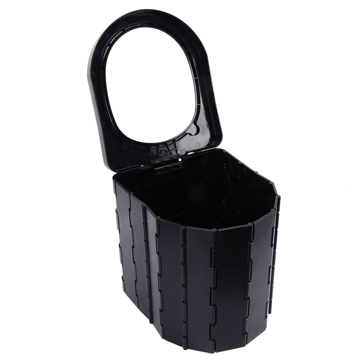 Car Folding Toilet 300 Catties Bearing Capacity Foldable Portable Comfortable Height Porta Potty for Camping TravellingOval