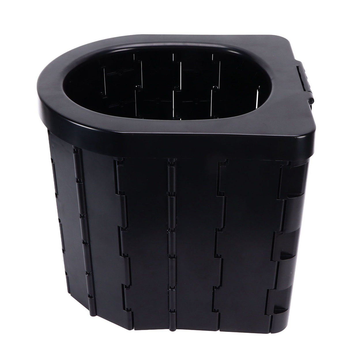 Car Folding Toilet 300 Catties Bearing Capacity Foldable Portable Comfortable Height Porta Potty for Camping TravellingOval