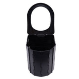 Car Folding Toilet 300 Catties Bearing Capacity Foldable Portable Comfortable Height Porta Potty for Camping TravellingOval - Close-Up Angle
