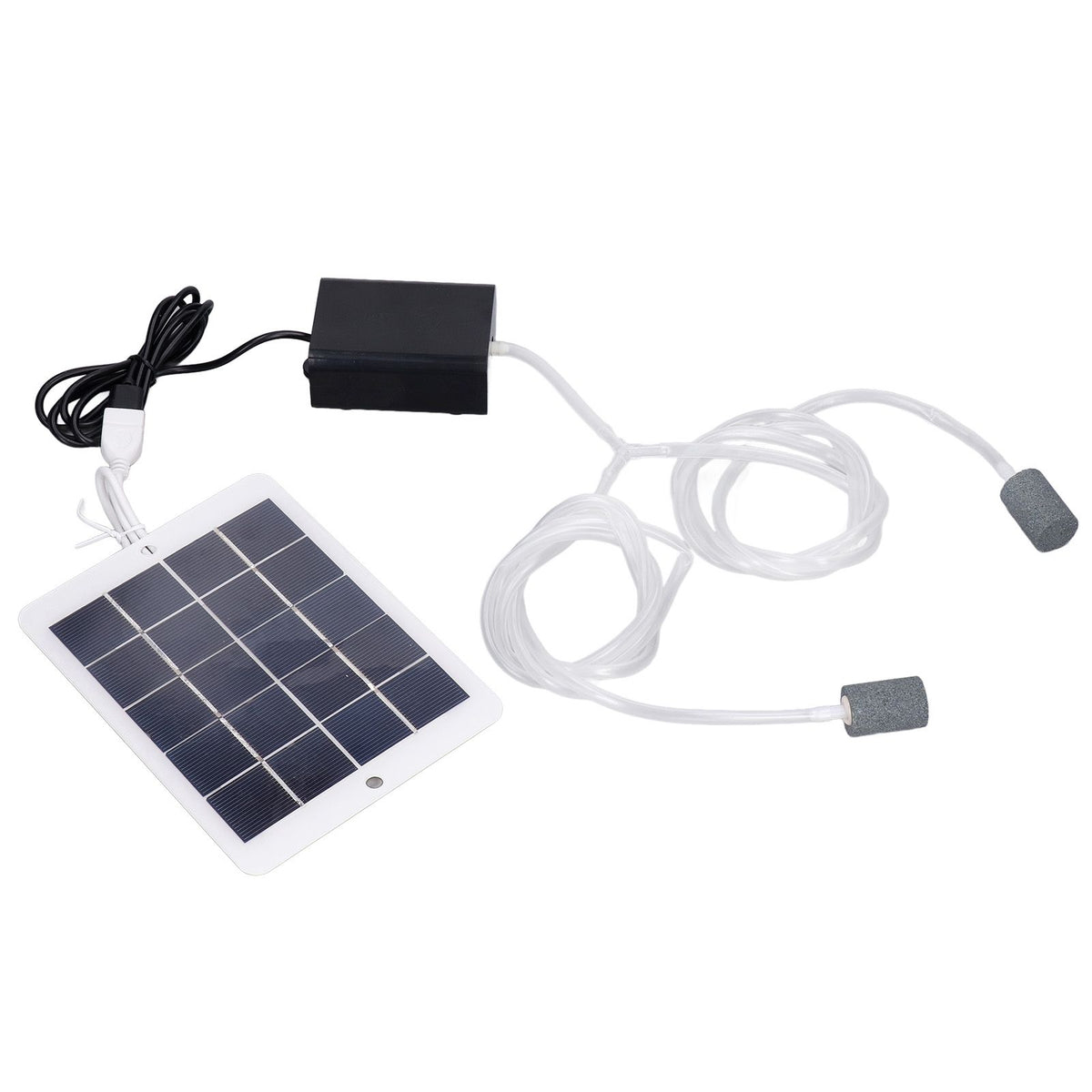 Solar Oxygen Pump Multi Purpose Convenient Installation Easy to Carry Portable Fishing Aerator Pump for Aquariums