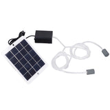 Solar Oxygen Pump Multi Purpose Convenient Installation Easy to Carry Portable Fishing Aerator Pump for Aquariums - Rear View