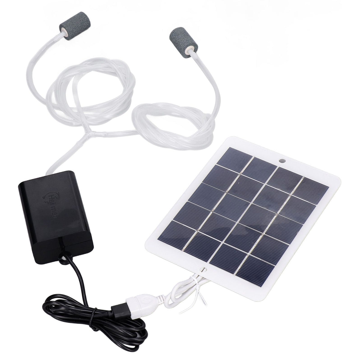 Solar Oxygen Pump Multi Purpose Convenient Installation Easy to Carry Portable Fishing Aerator Pump for Aquariums