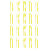 20Sets Small Seed Planter Strong Practicality Small Portable Comfortable to Use Seedling Remover for Vegetable PlantingYellow