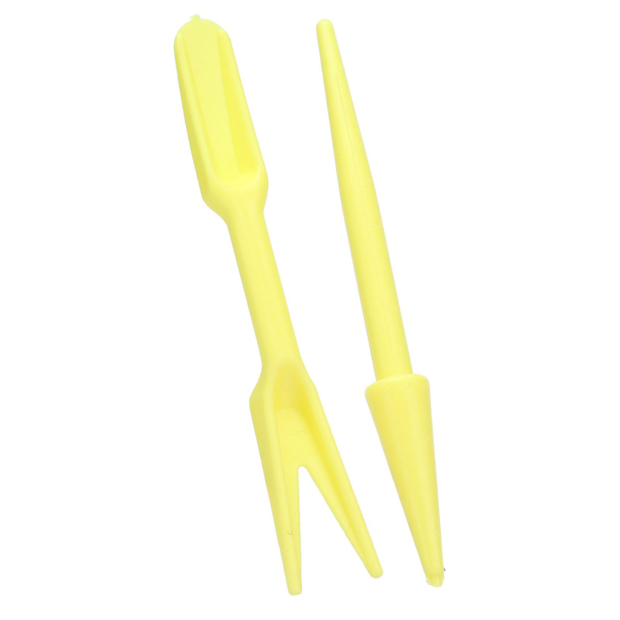 20Sets Small Seed Planter Strong Practicality Small Portable Comfortable to Use Seedling Remover for Vegetable PlantingYellow