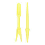 20Sets Small Seed Planter Strong Practicality Small Portable Comfortable to Use Seedling Remover for Vegetable PlantingYellow