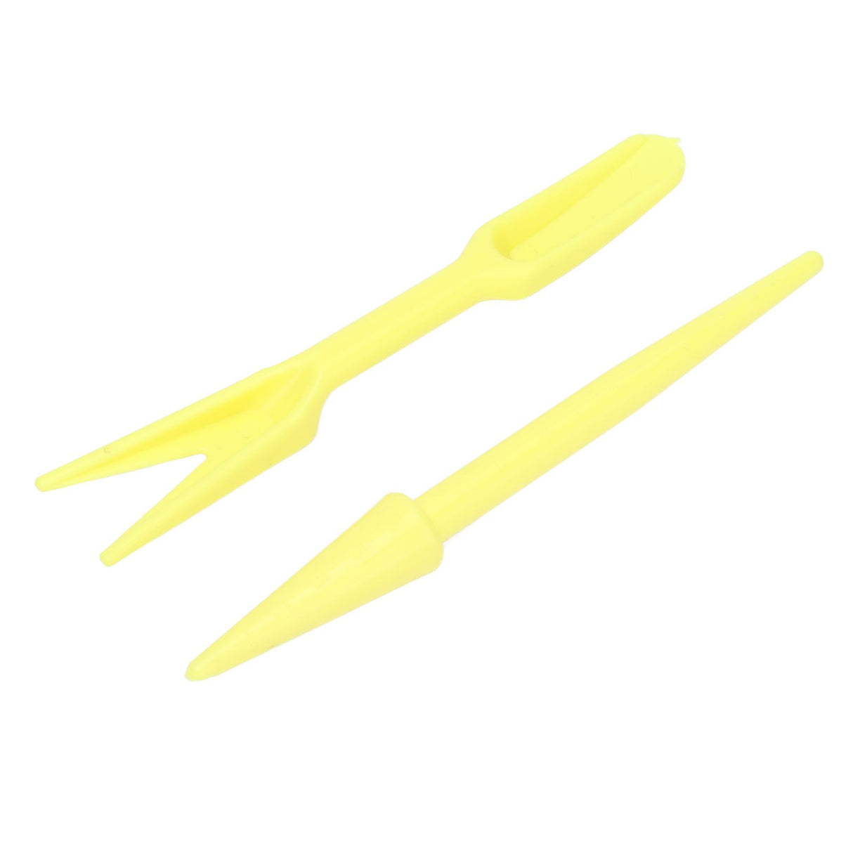 20Sets Small Seed Planter Strong Practicality Small Portable Comfortable to Use Seedling Remover for Vegetable PlantingYellow