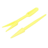 20Sets Small Seed Planter Strong Practicality Small Portable Comfortable to Use Seedling Remover for Vegetable PlantingYellow